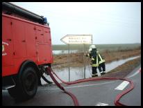 Der andauernde Regen machte uns den Einsatz nicht leichter.