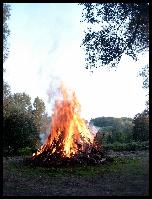 Das Lagerfeuer brannte vor sich hin und war besonders in den spteren Abendstunden sehr schn anzusehen.