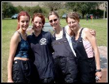 Erinnerungsfoto von Annett, ich, Anja und Franzi.