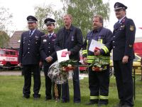 Kamerad Hel und Kitze wurden vom Landesfeuerwehrverband ausgezeichnet.