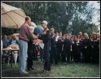 Siegerehrung Jugend , der 2.Platz ging an Schochwitz